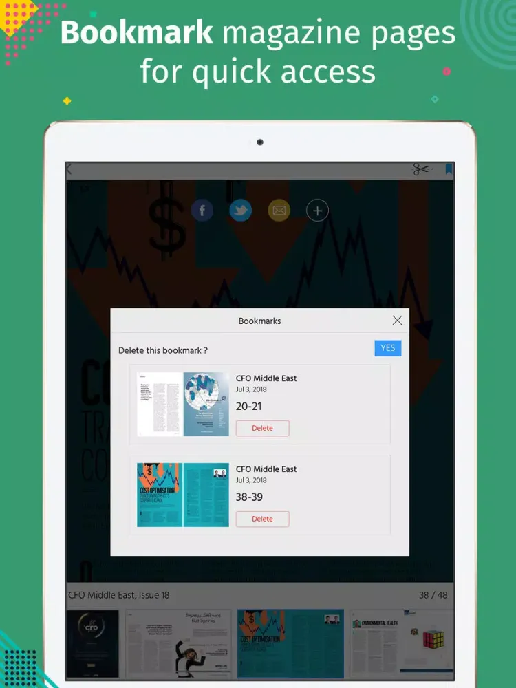 CFO Middle East iPad  Screenshots