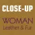 Close-Up Woman Leather & Fur