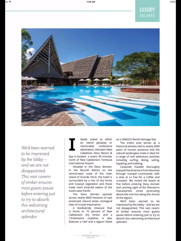 Capturas de pantalla de Corporate Traveller & Luxury Escapes iPad 