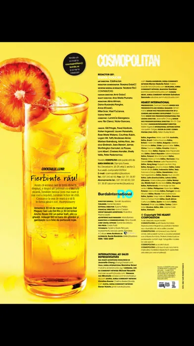 Capturas de pantalla de Cosmopolitan Romania Magazine