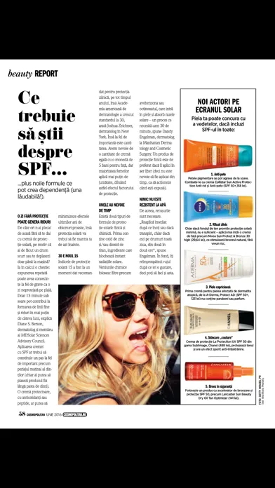 Capturas de pantalla de Cosmopolitan Romania Magazine