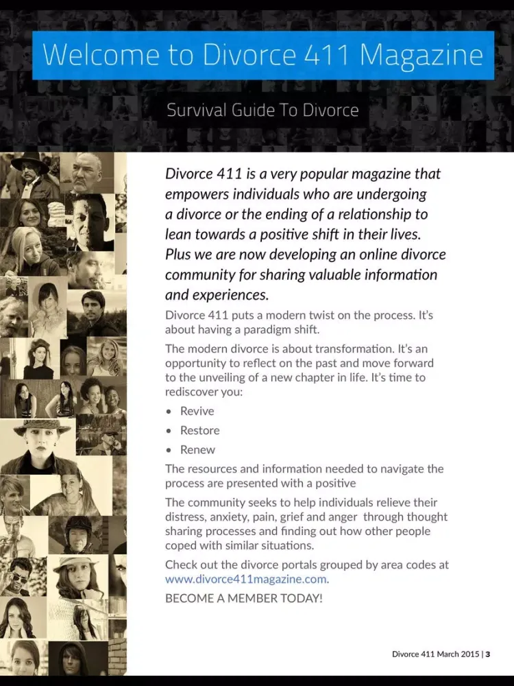 Tangkapan layar DIVORCE 411 MAGAZINE iPad 