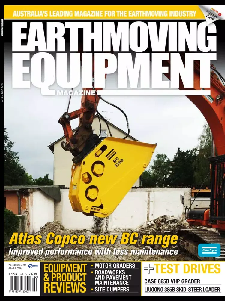 Tangkapan skrin Earthmoving Equipment Magazine iPad 