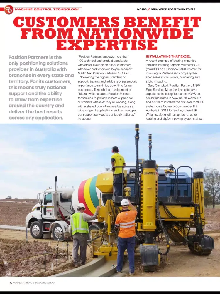 Tangkapan skrin Earthmoving Equipment Magazine iPad 