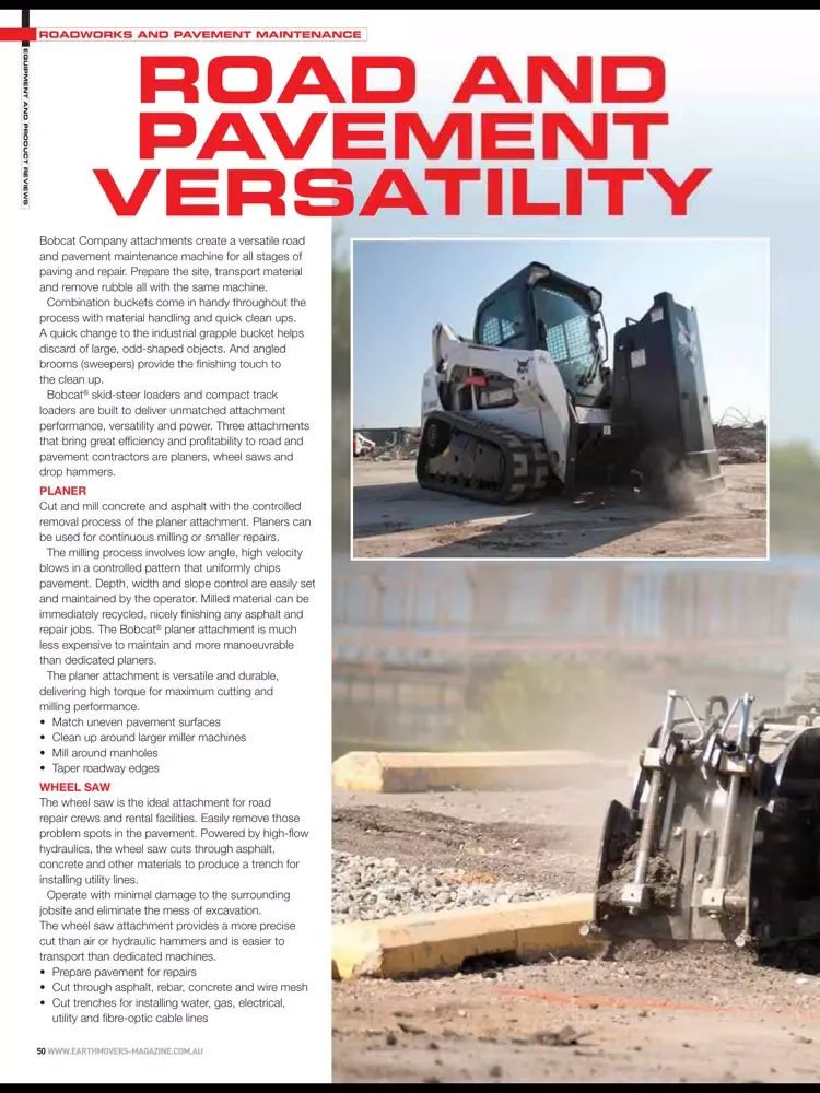 Tangkapan skrin Earthmoving Equipment Magazine iPad 