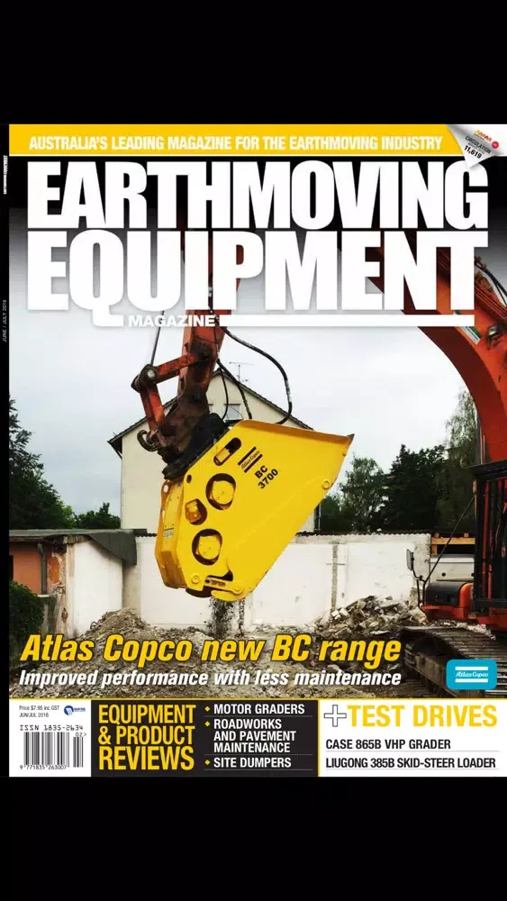 Tangkapan skrin Earthmoving Equipment Magazine