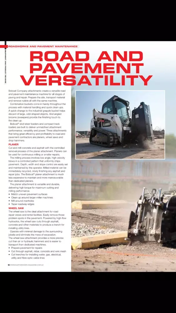Tangkapan skrin Earthmoving Equipment Magazine