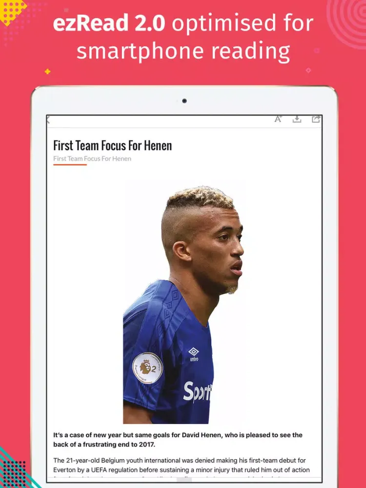 Скриншоты Everton (Magazine) iPad 