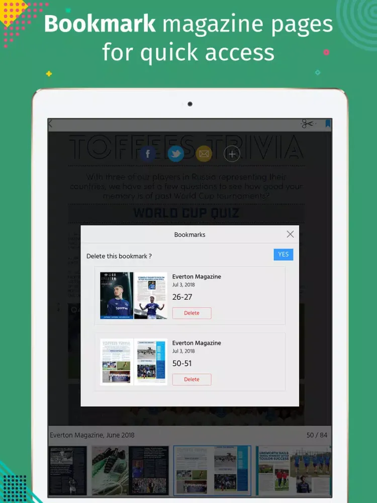 Скриншоты Everton (Magazine) iPad 