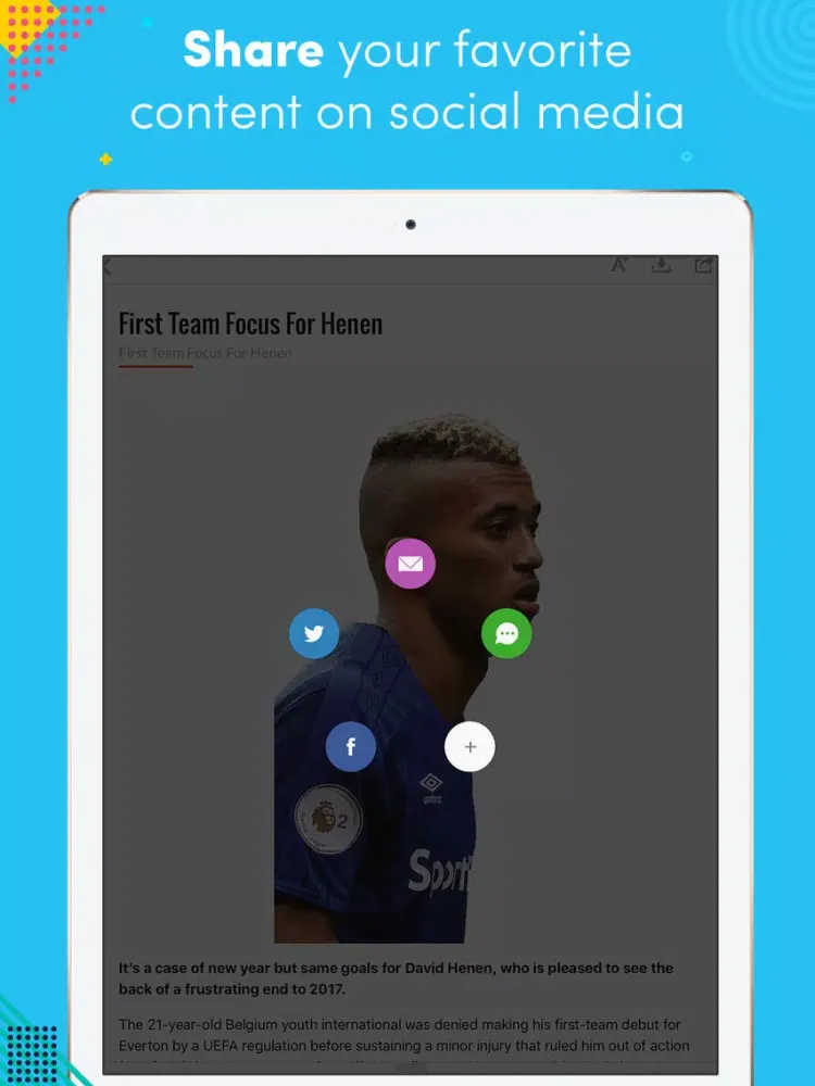 Скриншоты Everton (Magazine) iPad 
