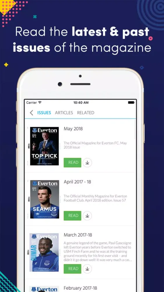 Скриншоты Everton (Magazine)