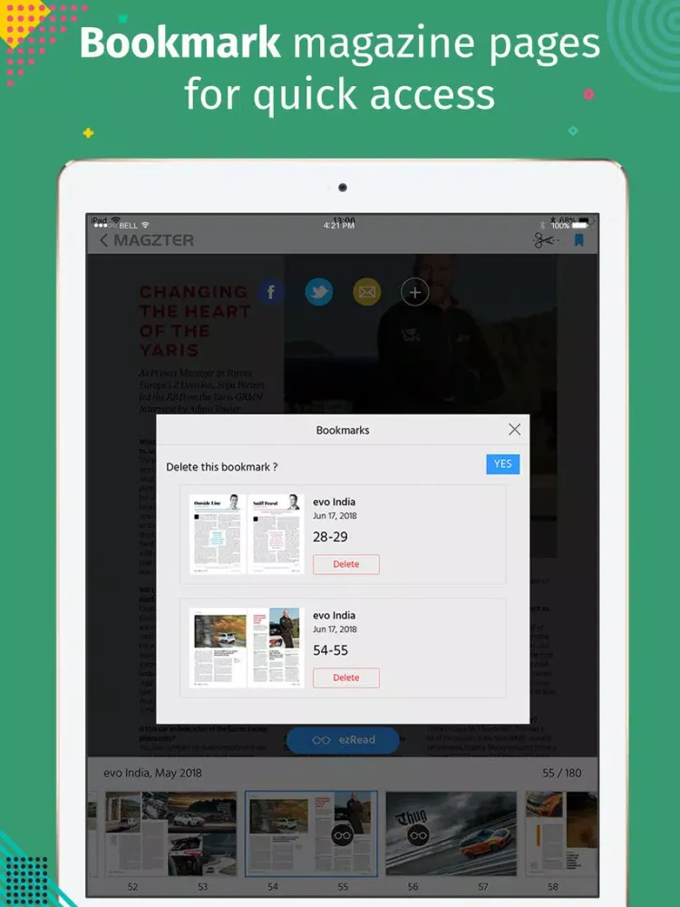 Скриншоты evo India Magazine iPad 
