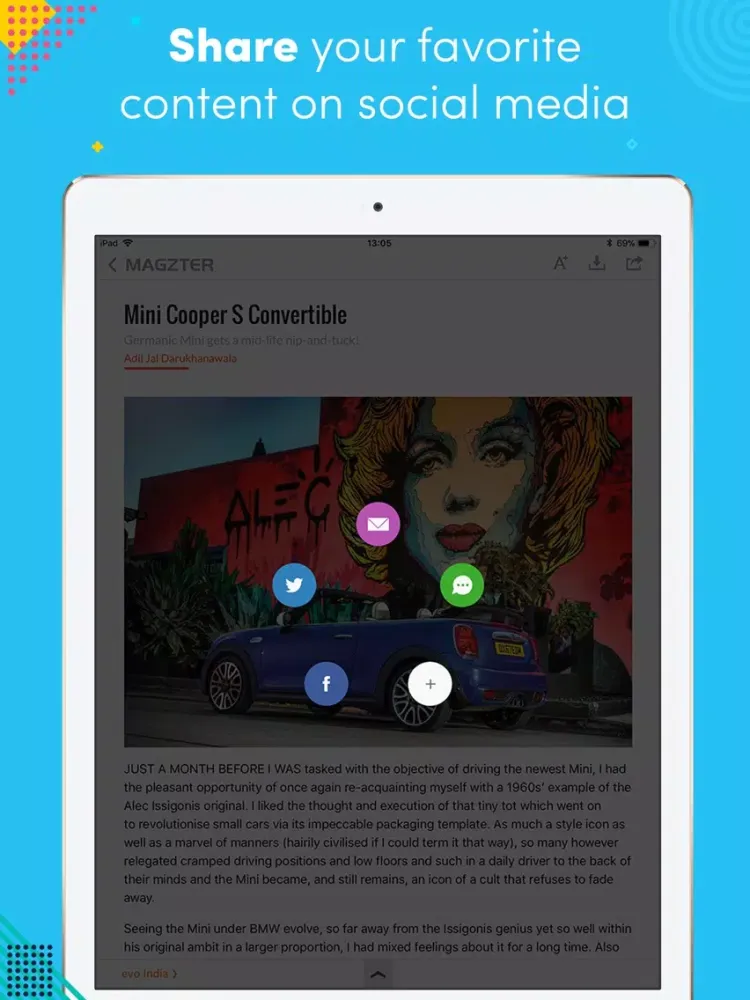 Скриншоты evo India Magazine iPad 