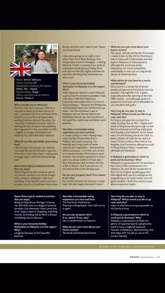 Expat Welcome Guide Screenshots