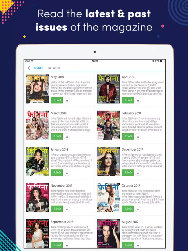 Скриншоты Femina Hindi iPad 