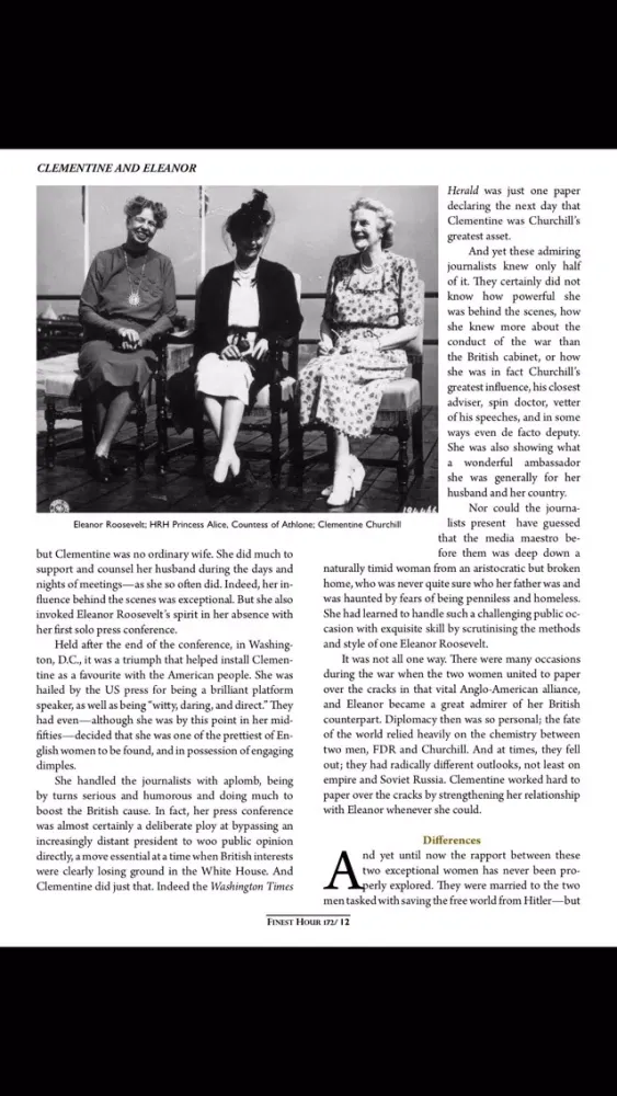 Captures d'écran de Finest Hour Magazine