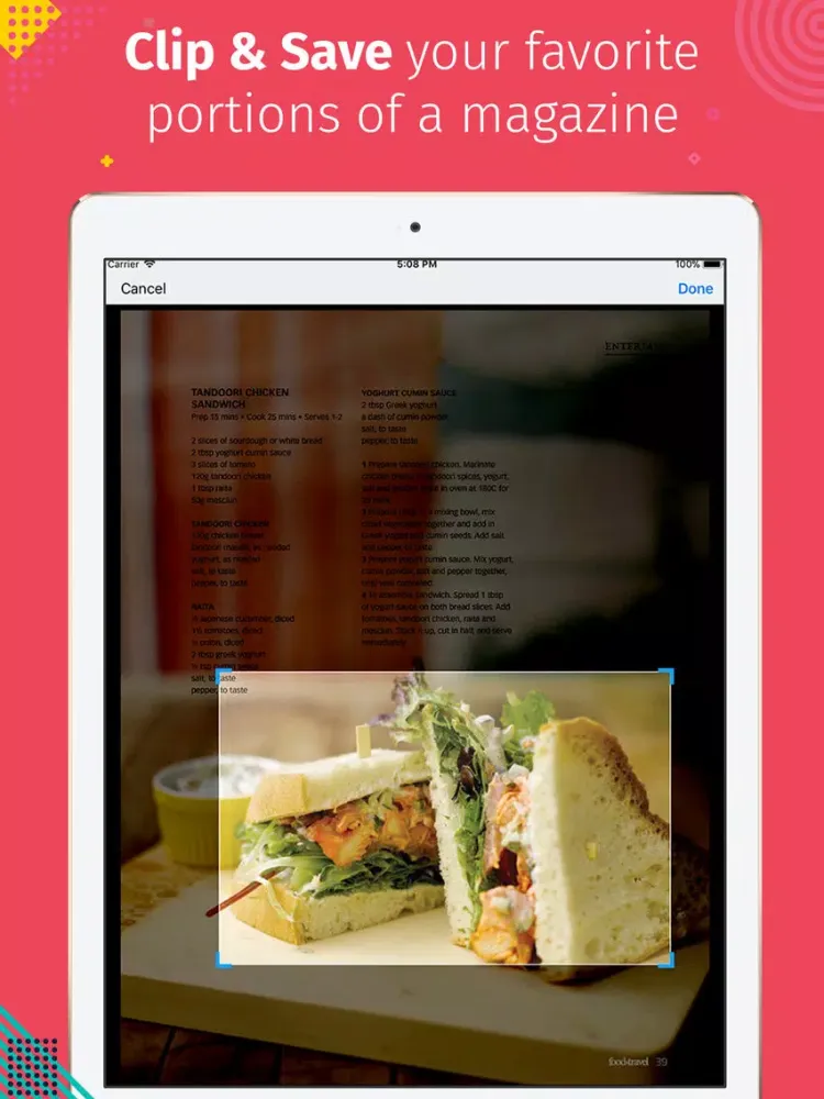 Food & Travel Singapore iPad  স্ক্রিনশট