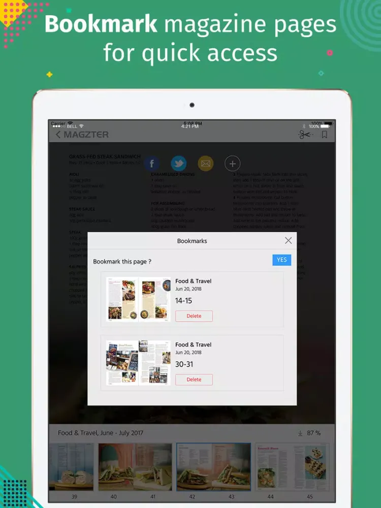 Food & Travel Singapore iPad  স্ক্রিনশট