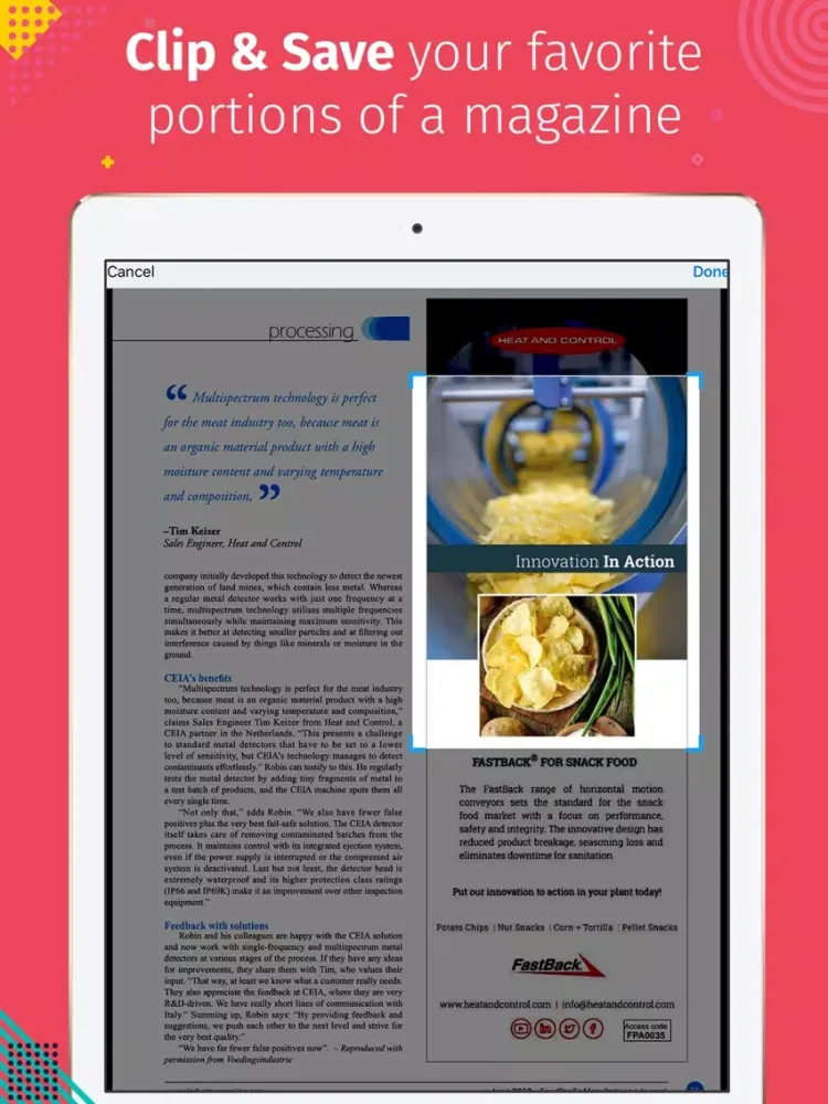 FoodPacific Manufacturing Journal magazine iPad  Ekran Görüntüleri