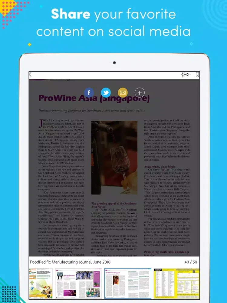 FoodPacific Manufacturing Journal magazine iPad  Ekran Görüntüleri