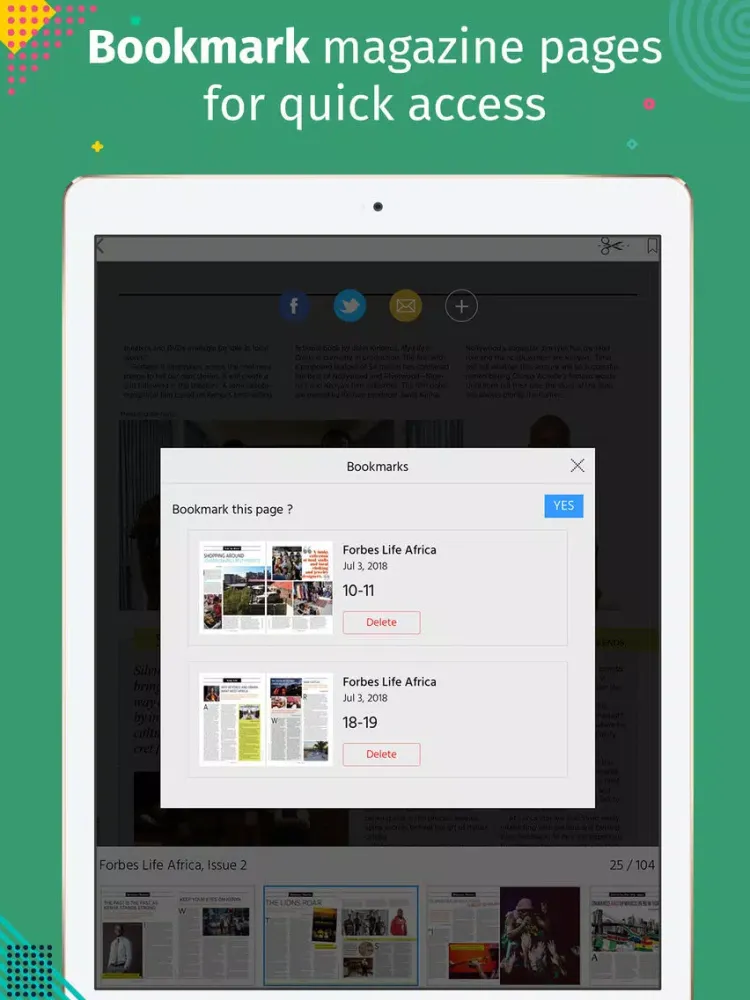 Zrzuty ekranu Forbes Life Africa iPad 
