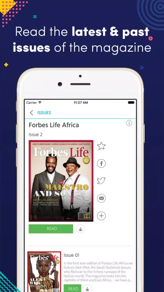 Zrzuty ekranu Forbes Life Africa