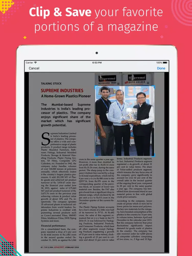 صور The Global Analyst iPad 