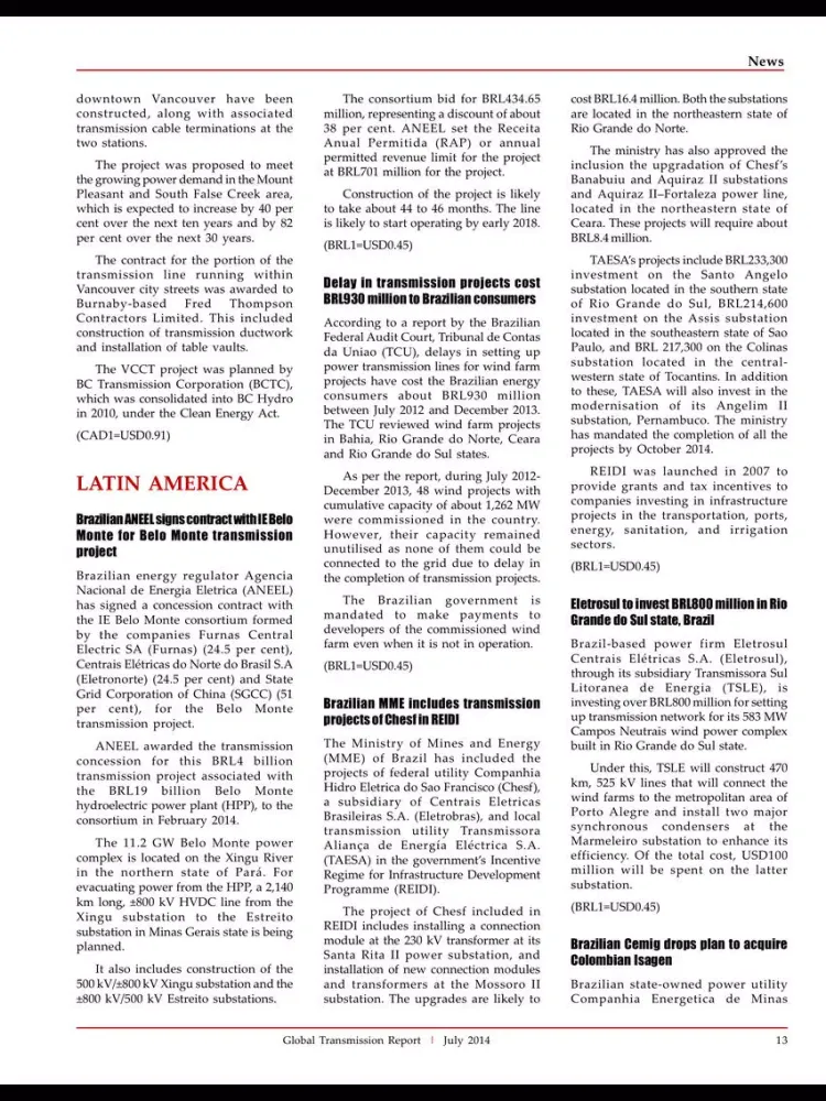 Tangkapan skrin Global Transmission Monthly iPad 