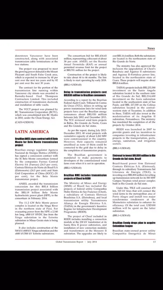Tangkapan skrin Global Transmission Monthly