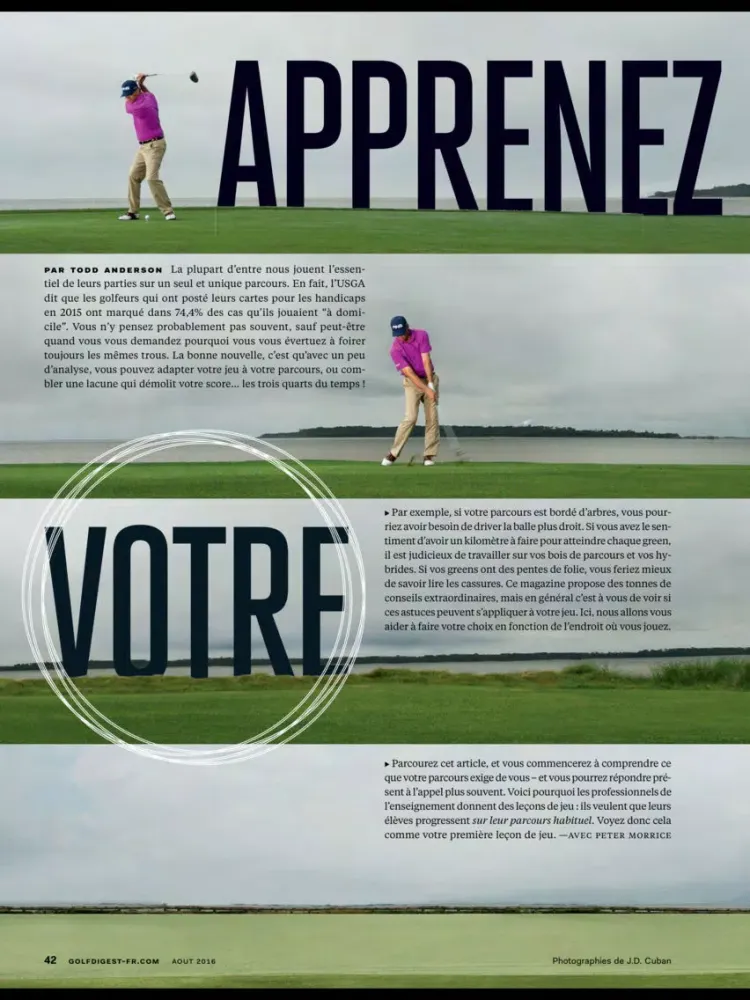 Golf Digest France iPad  스크린샷