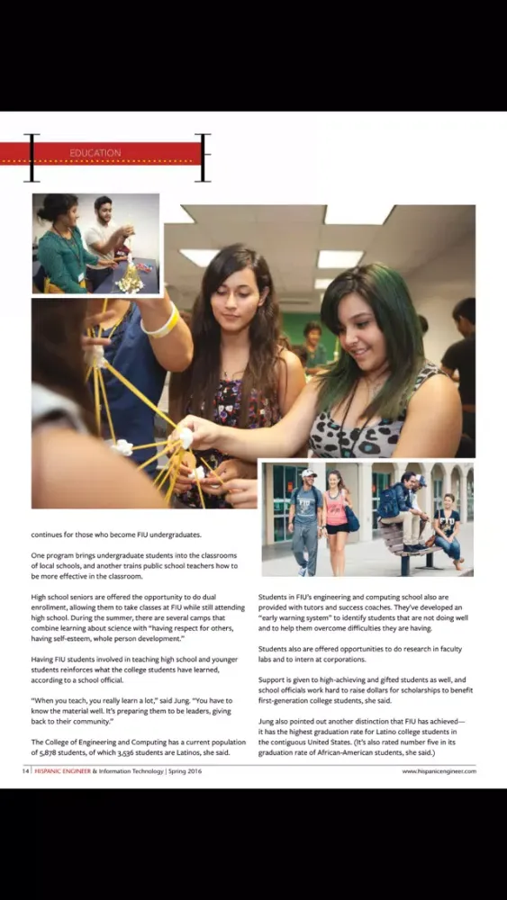 Screenshot di Hispanic Engineer & Information Technology