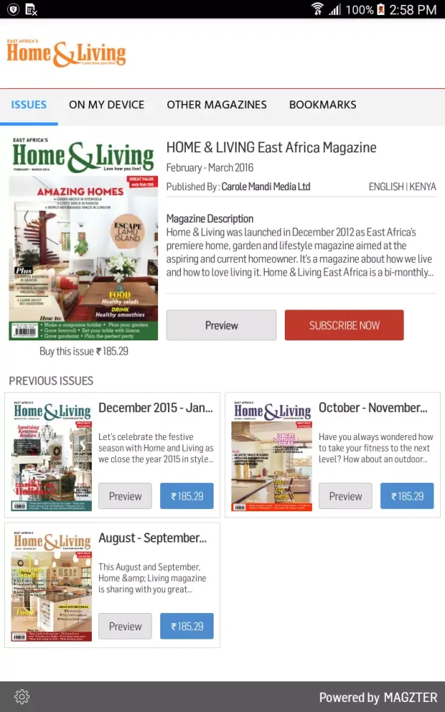 Скриншоты HOME & LIVING East Africa Maga