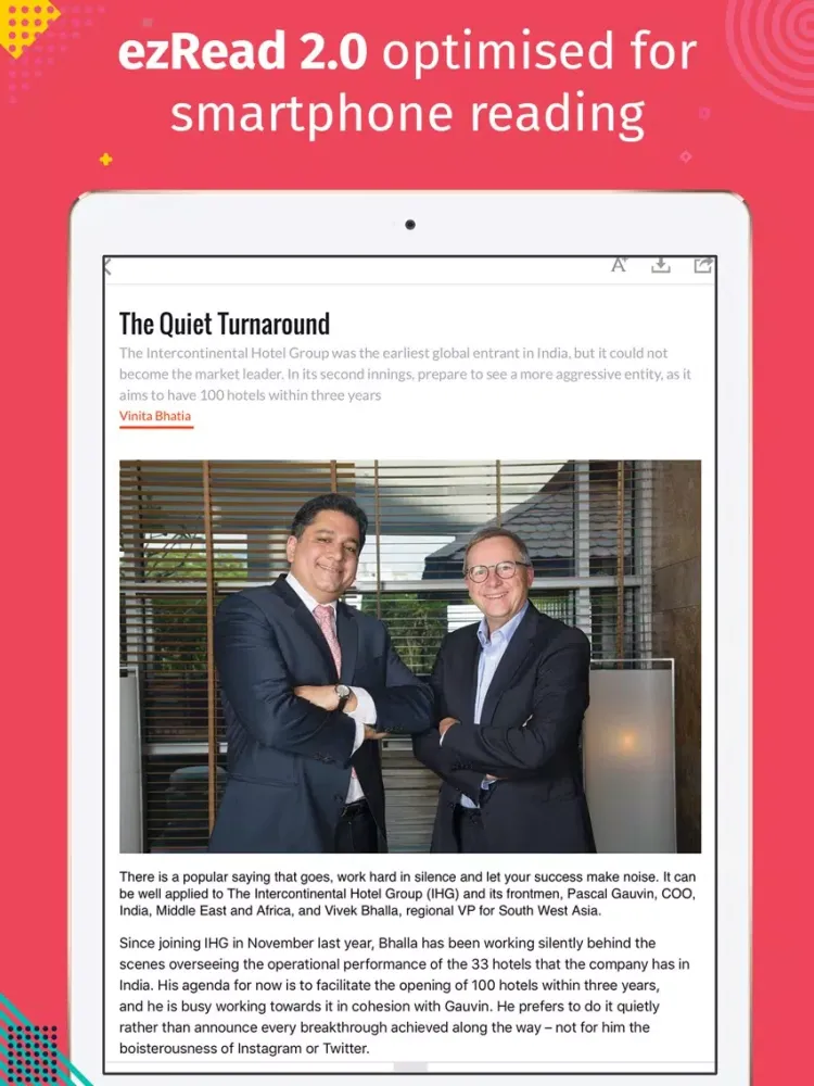 Captures d'écran de Hotelier India (mag) iPad 