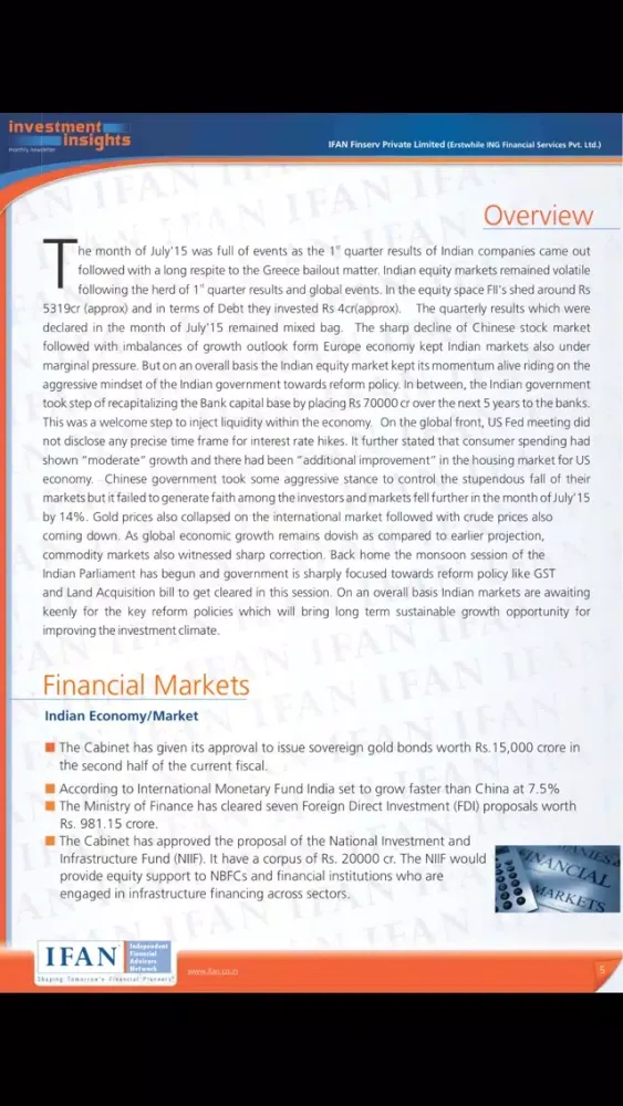 Capturas de tela do IFAN Investment Insights