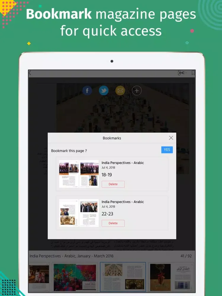 India Perspectives - Arabic iPad 应用截图