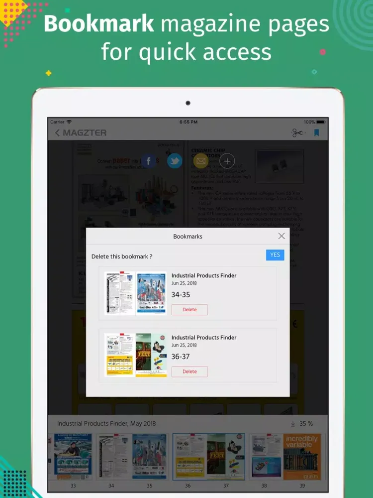 Ảnh chụp màn hình của Industrial Products Finder iPad 