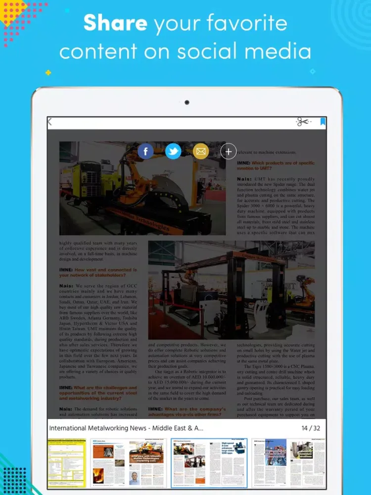 Capturas de pantalla de International Metalworking News - Middle East & Af iPad 