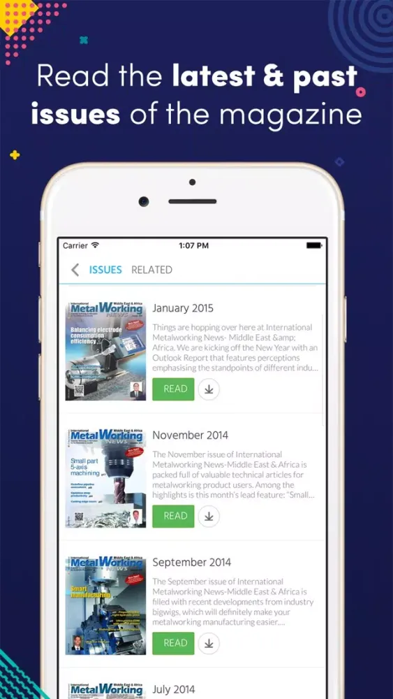 Capturas de pantalla de International Metalworking News - Middle East & Af