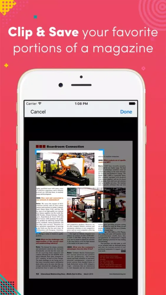 Capturas de pantalla de International Metalworking News - Middle East & Af