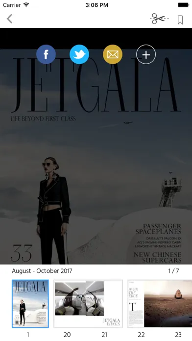 Jetgala Magazine Screenshots