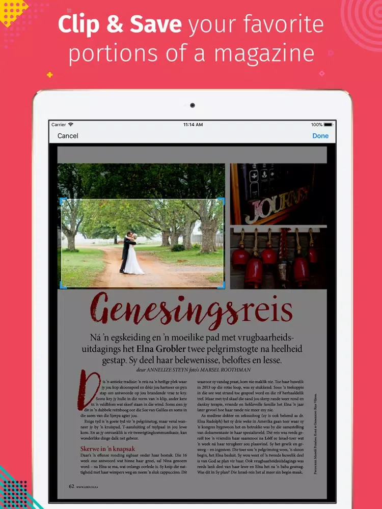 Zrzuty ekranu Leef met hart en siel iPad 