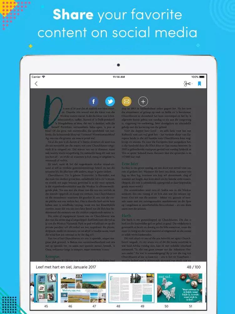 Zrzuty ekranu Leef met hart en siel iPad 
