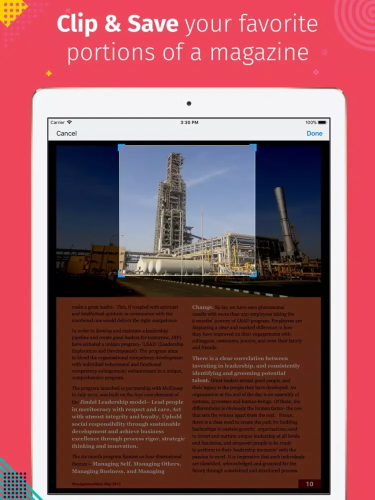 Captures d'écran de Management Next Magazine iPad 