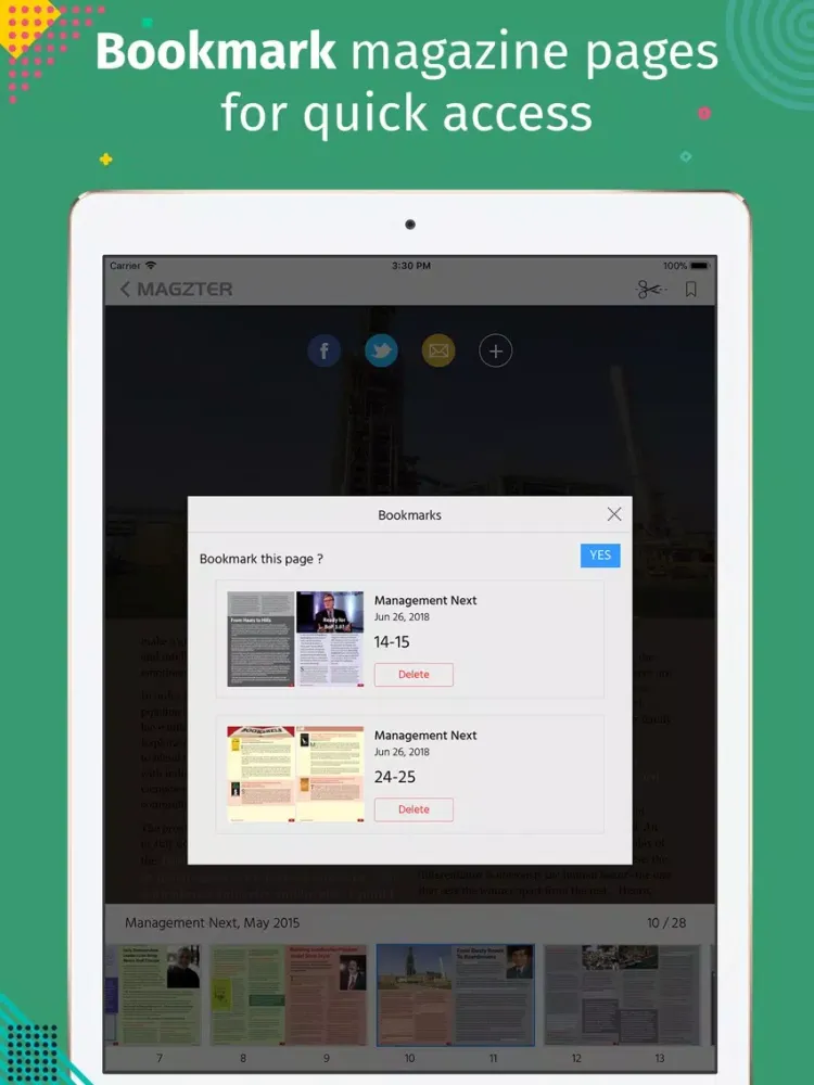 Captures d'écran de Management Next Magazine iPad 