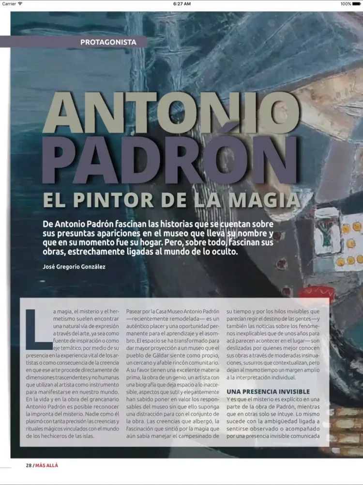 Zrzuty ekranu Nueva Mas Allá Revista iPad 