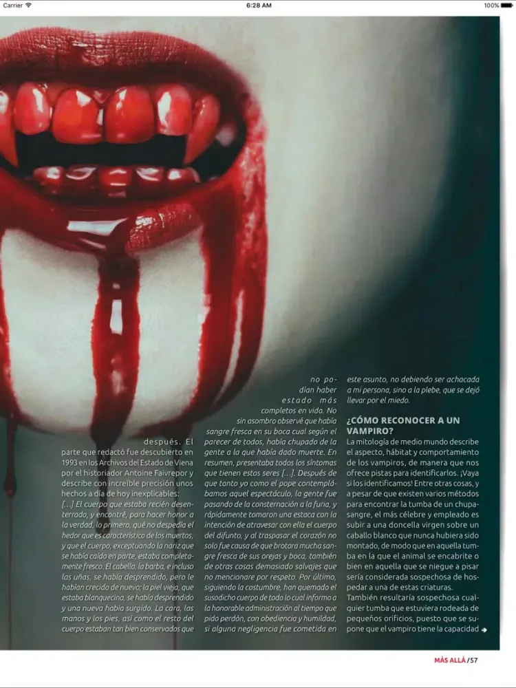 Zrzuty ekranu Nueva Mas Allá Revista iPad 