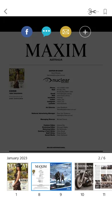 Tangkapan skrin MAXIM Australia