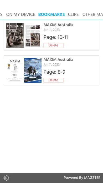 Tangkapan skrin MAXIM Australia