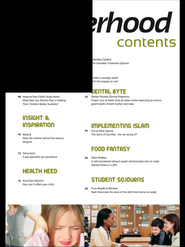 Motherhood Magazine iPad  Screenshots
