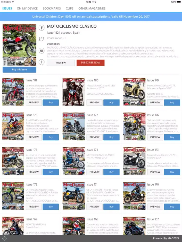 Captures d'écran de MOTOCICLISMO CLÁSICO iPad 